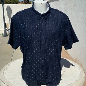 American Rag Dark Blue Button Down Shirt